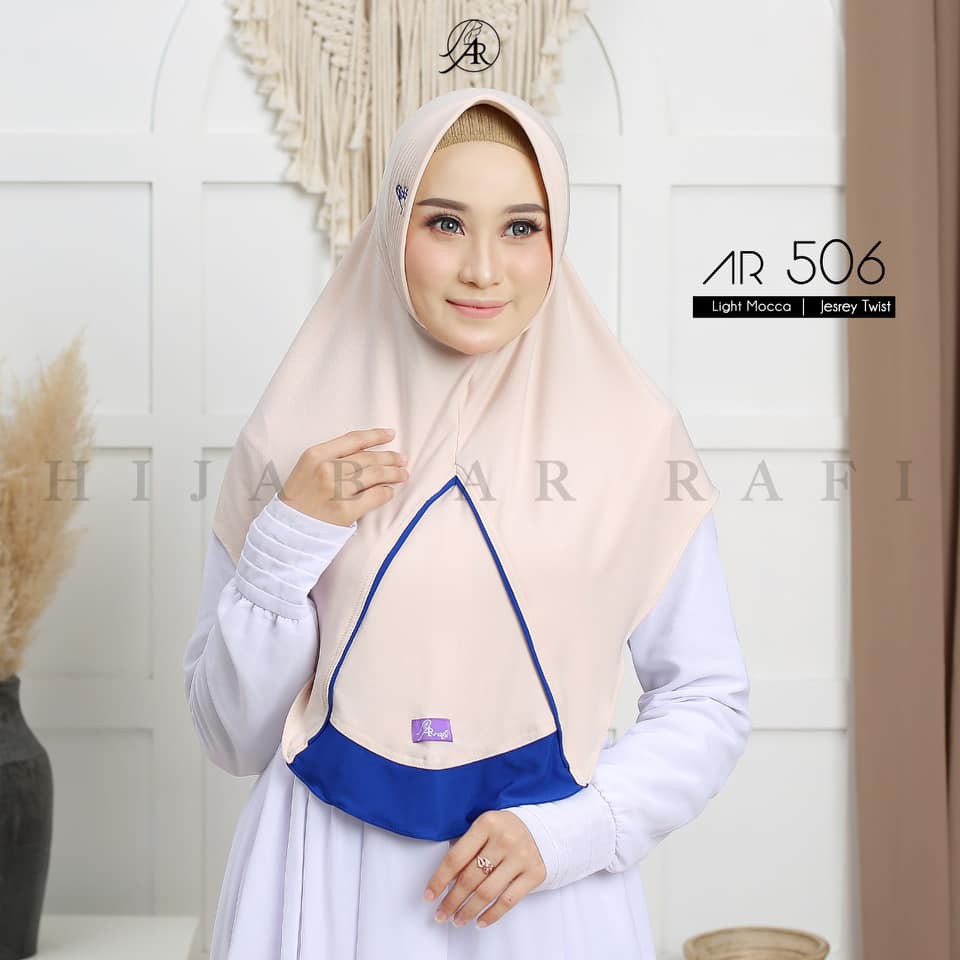 Hijab Arrafi Terbaru 2022 Ori | Jilbab Arrafi Terbaru 2021 Ori AR 506 | Hijab Arrafi Terbaru Jilbab Simple Hijab Daily by Ar Rafi | Kerudung Arafi Terbaru 2022 ORI-light mocca