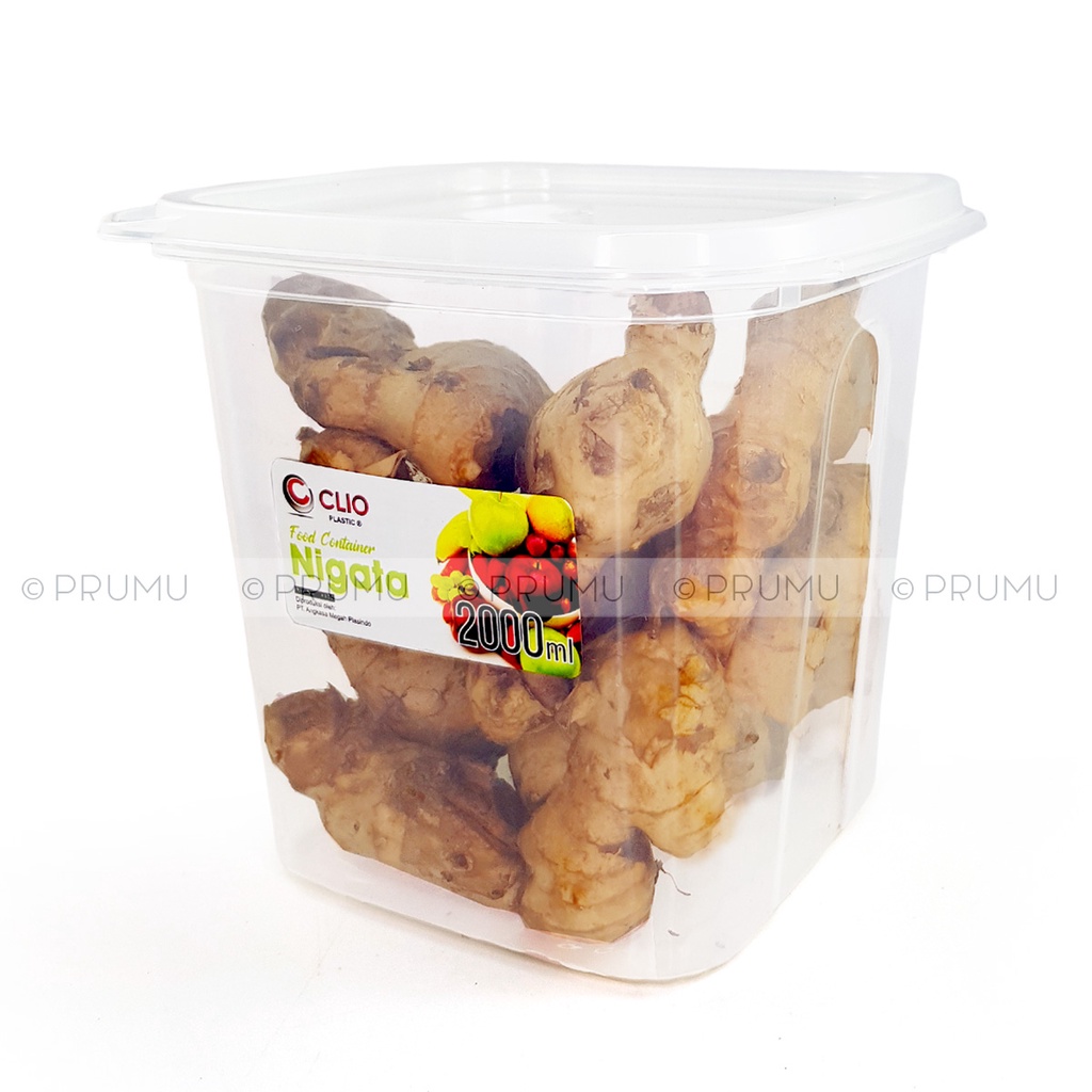 Grosir Toples Plastik 2 liter - Toples Kotak - Sealware - Food Container - Nigata 2000ml