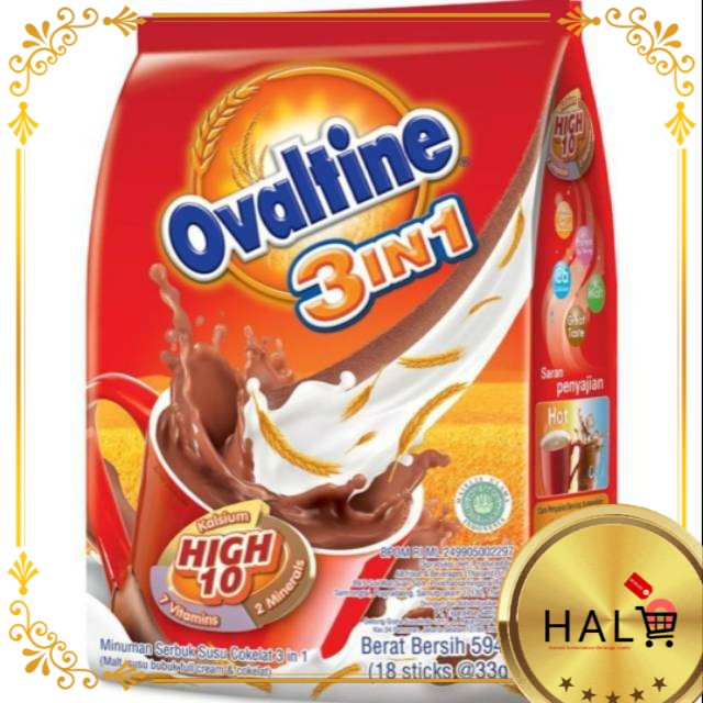 

OVALTINE 3IN1 18'S @33GR