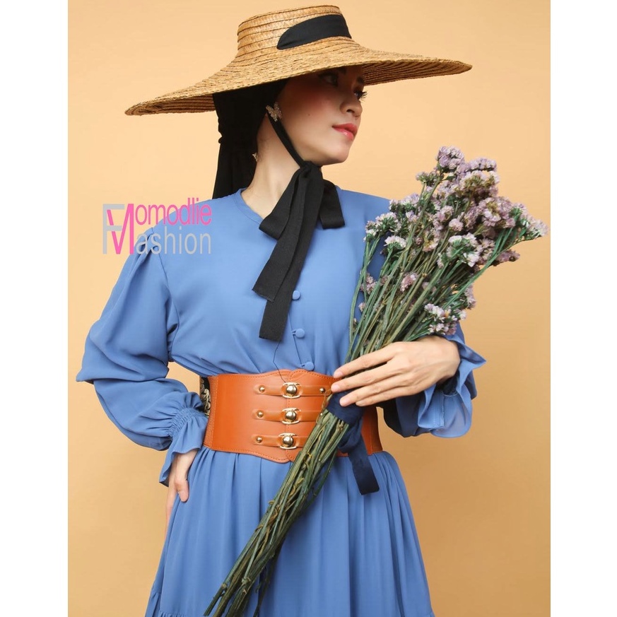 GAMIS PESTA POLOS FREE BELT BAJU MUSLIM KONDANGAN BRIDESMAID KEKINIAN