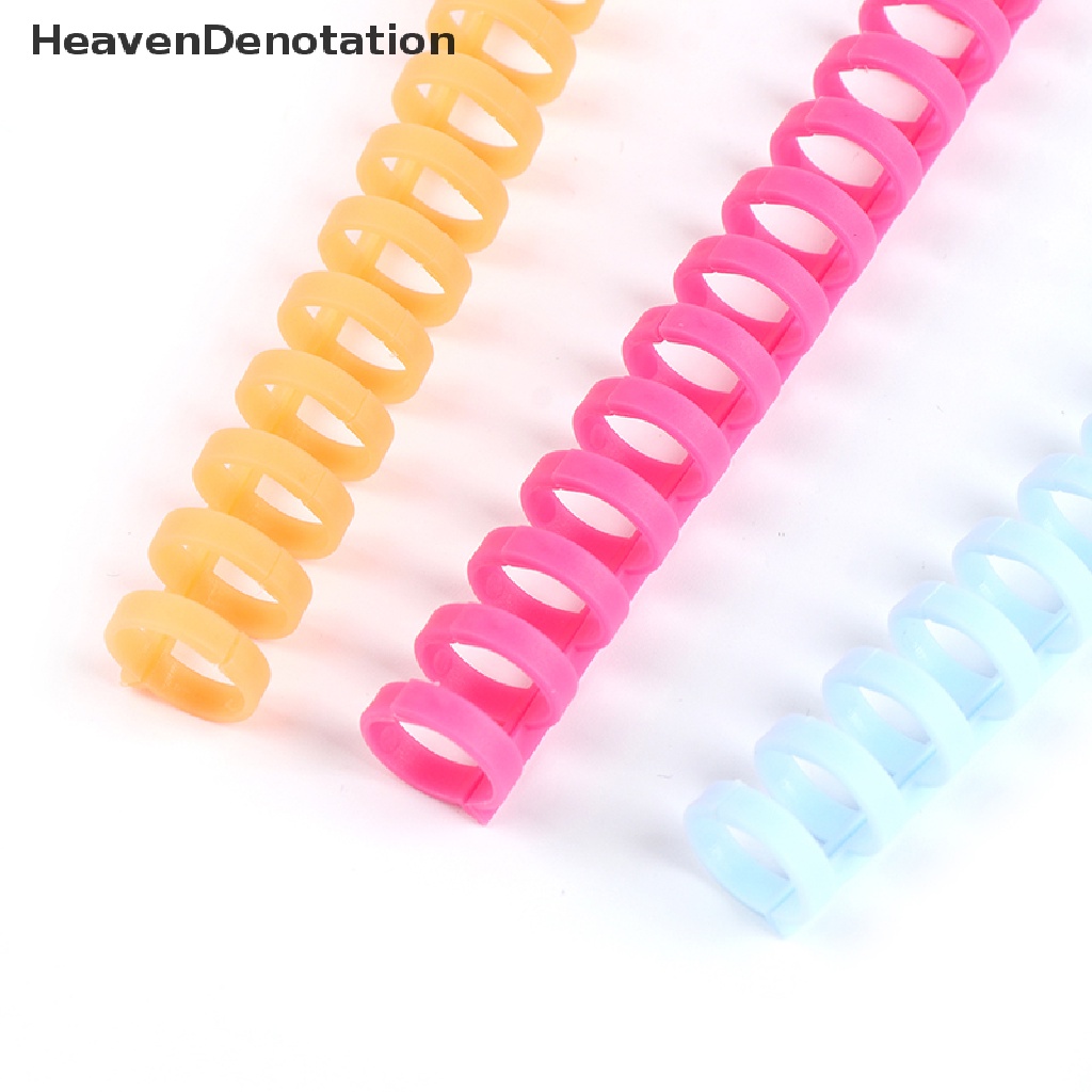 [HeavenDenotation] 30 Hole Loose-leaf Plastic Binding Ring Spring Spiral Rings for A4 A5 A6 Paper