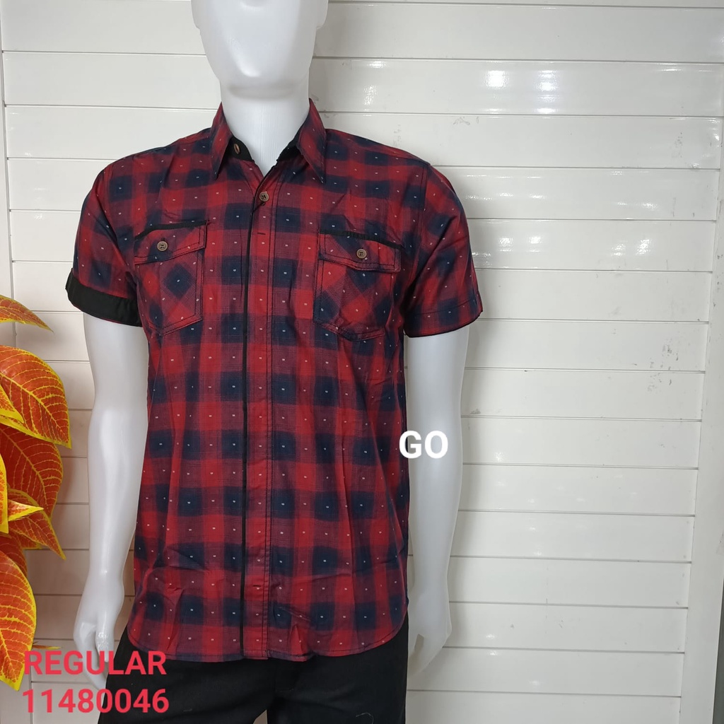 gof MAXMILLIAN KEMEJA PRIA REGULAR Kemeja casual kemeja lengan pendek