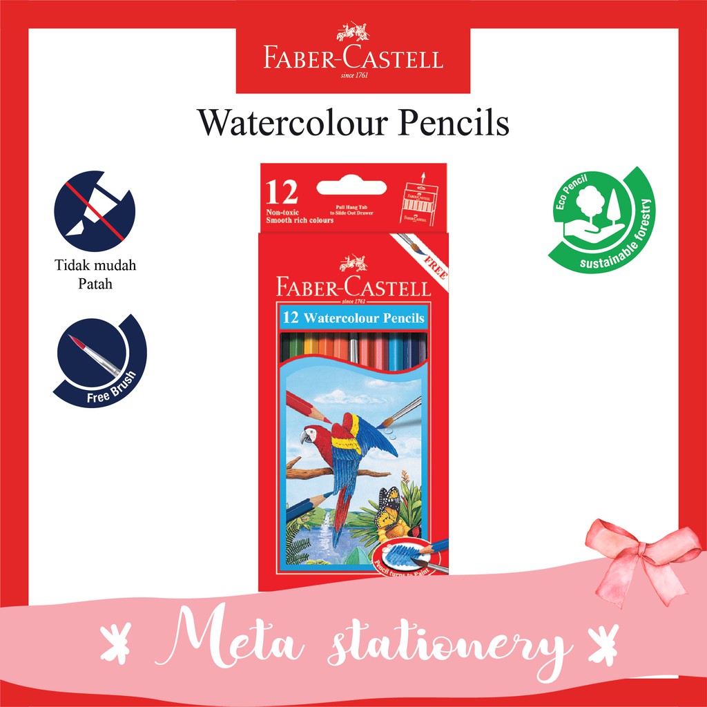 

Pensil warna Water Color Faber Castell 12 Long