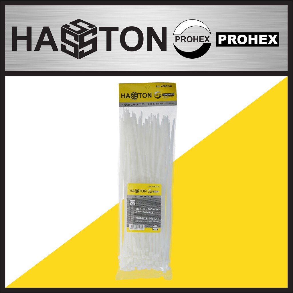 

HASSTON Cable Tie 5x300 Putih (4580-141)