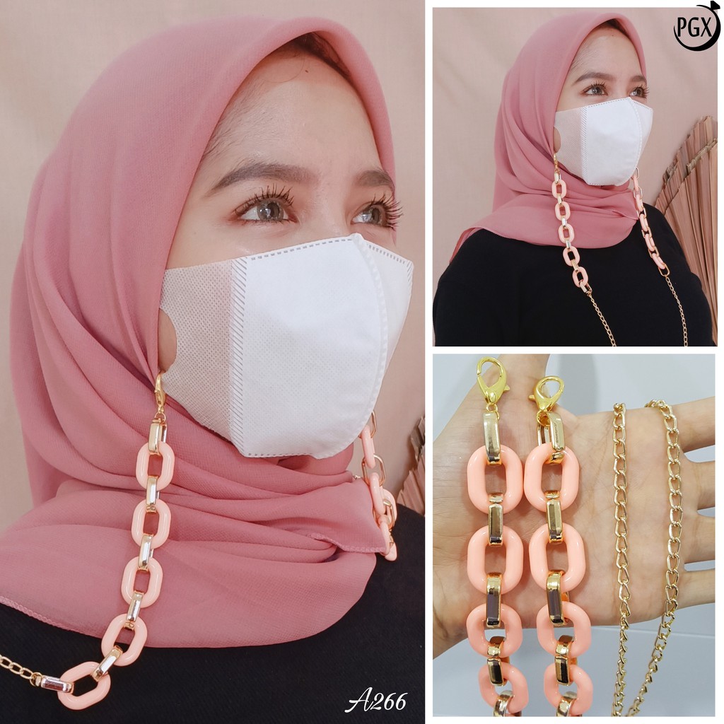 PGX Strap Masker - Kalung Masker - Tali Masker Rantai Premium Aksesoris Fashion A266