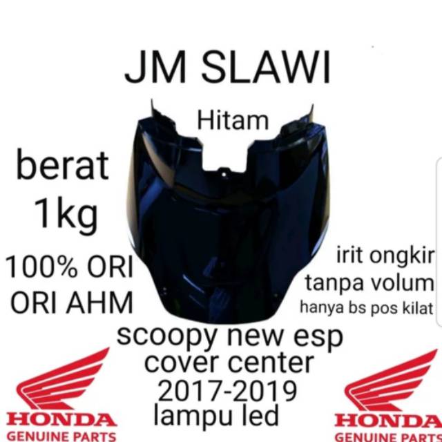 Cover center cover bawah jok warna hitam scoopy f1 new esp scoopy led 2017 ori AHM