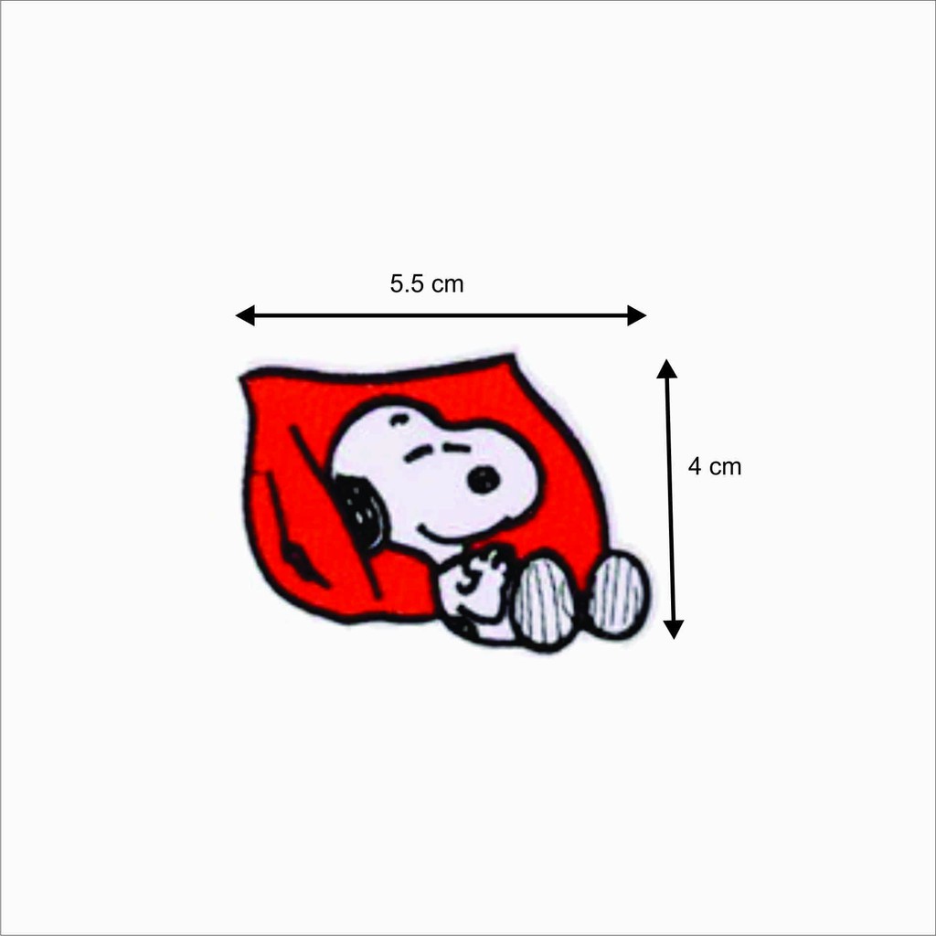 Iron Patch Sleeping Snoopy badge Jadilah Yang Pertama Mengulas Produk Ini2x