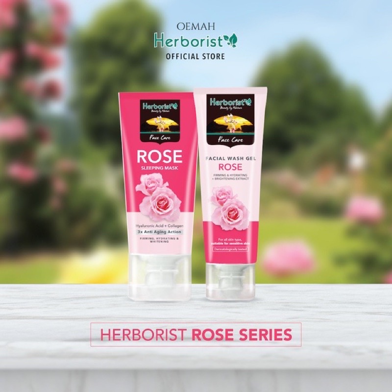 Herborist Rose Series - Sleeping Mask / Face Wash / Cleansing Mik / Rose Water