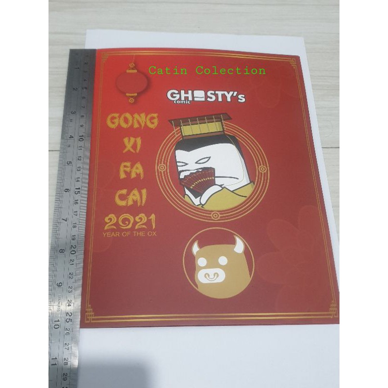 

Kemasan Perangko Prisma Ghosty's Comic Seri Imlex YEAR OF THE OX 2021