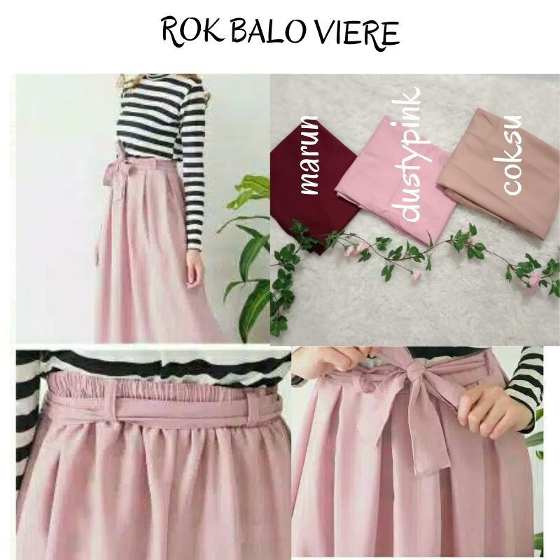 ROK katun mix baloteli Umbrela skirt viere muslim syari bawahan wanita mayung mix kulotKULOT