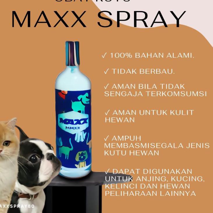 Barang Laris Maxx Spray Obat Kutu Kucing Obat Kutu Anjing Membunuh Kutu Dengan Cepat Sangat Am Shopee Indonesia