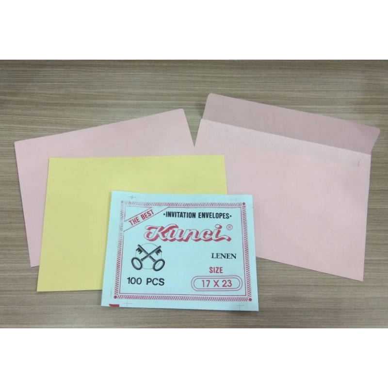 

Amplop Linen 17x23 Kunci isi 100pcs / amplop lenen/ amplop