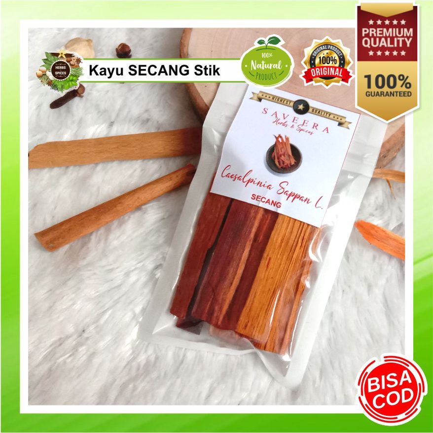 

KAYU SECANG / STIK SECANG non - SERUT / SAPPANWOOD , 100% ASLI REMPAH JSR KUALITAS PREMIUM uk. SACHET