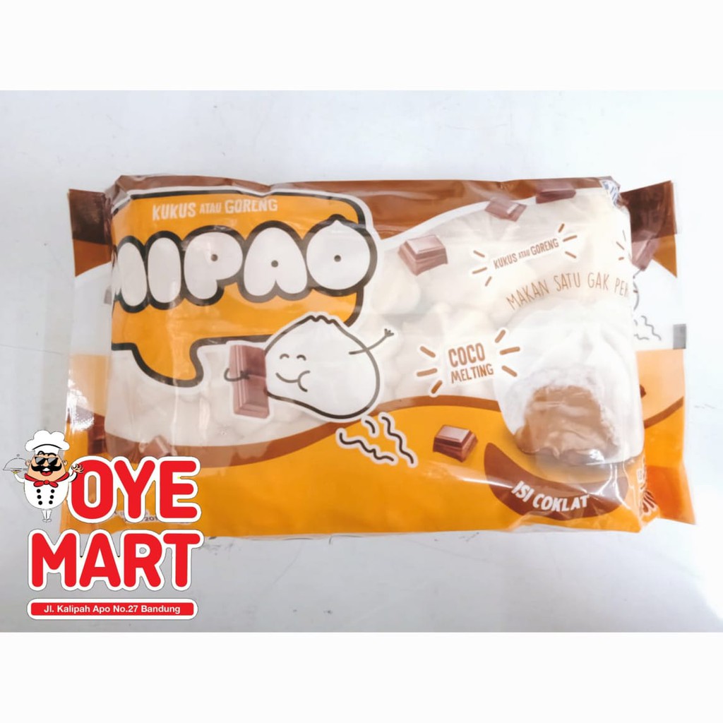 MIPAO RASA COKLAT 510GR ISI 30PCS / BAKPAU / FROZEN FOOD