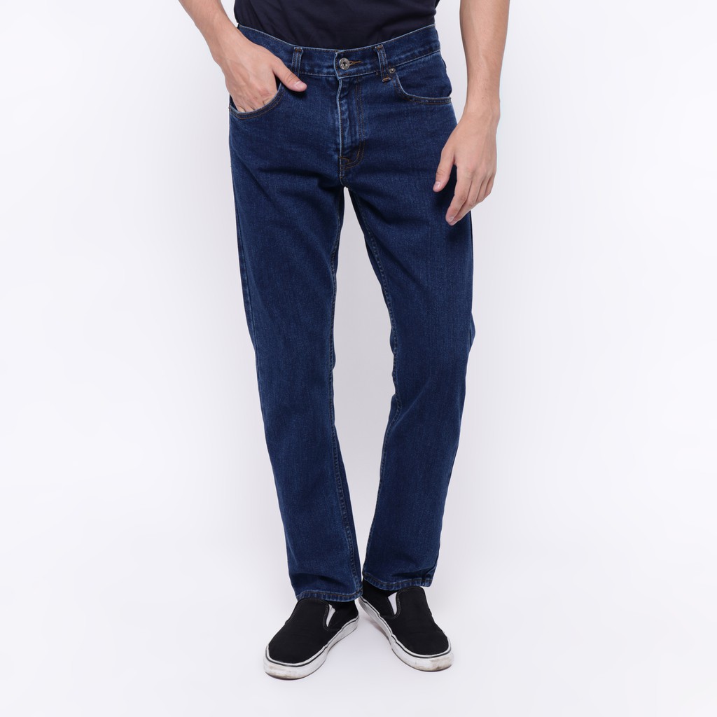 Edwin Celana  Jeans  Roma 04 Slim Fit Pria Panjang  Biru Tua 