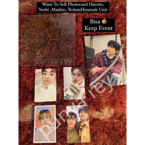 Photocrad Treasure The Second Step :Haruto, Yoshi , Mashio Concept , YedamHyunsuk Unit , Jeongwo Sig