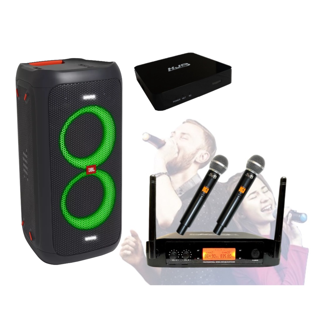 Jual paket karaoke JBL Partybox 100 KJB HM88 PRO1000 wireless