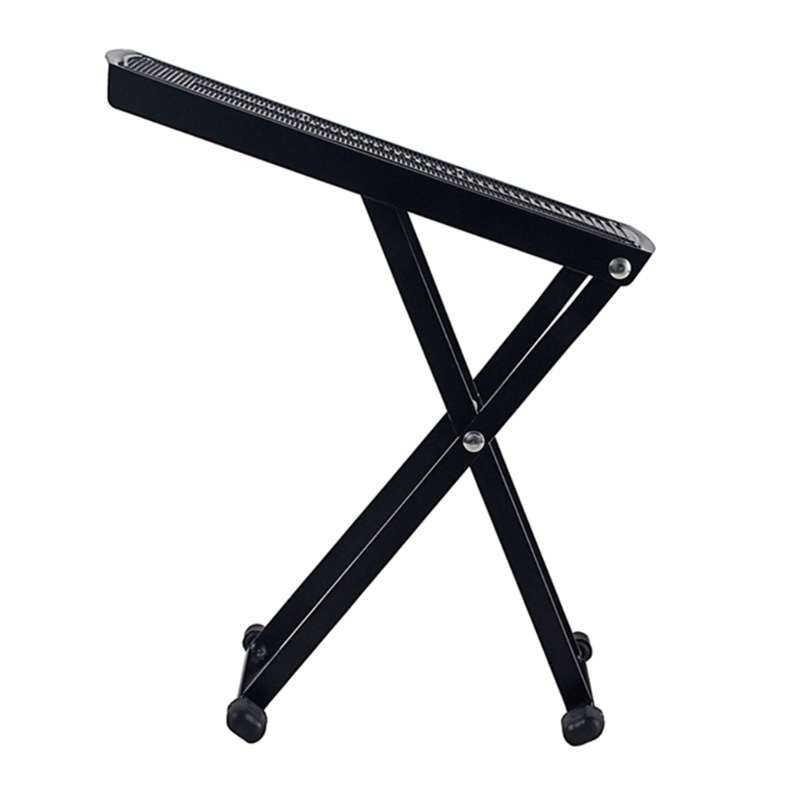 Foot Rest Model Lipat Warna Hitam Tinggi Dapat Disesuaikan Untuk Gitar