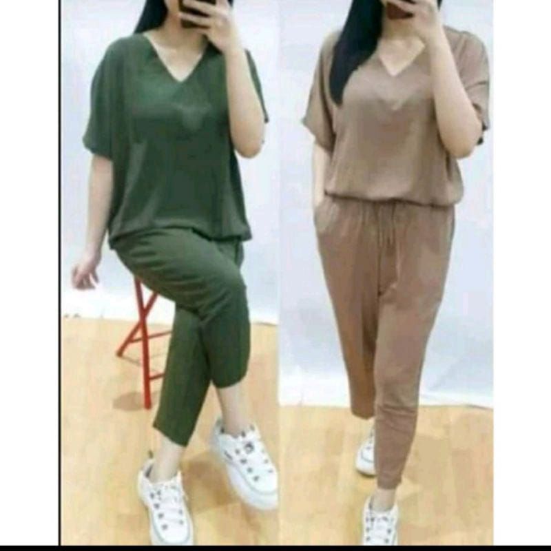 Setcel andin jumbo ld 115 // setelan andin polos // setcel  terbaru jumbo