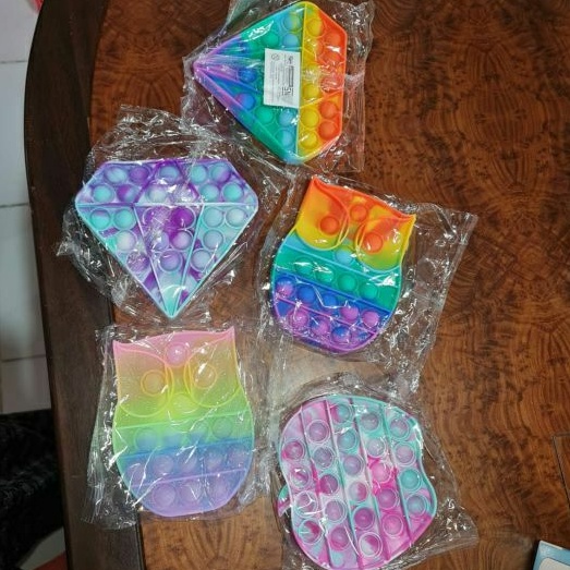 Pop It Baru, Pop It Gurita, Pop It Gurita, Pop It Pastel, Pop It Kecil (10cm)