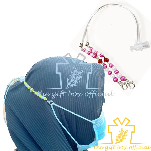READY SIAP KIRIM konektor masker mutiara / konektor masker mutiara / gantungan strap masker