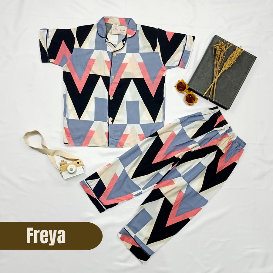 Nyenyak Piyama Anak Rayon 6 - 8 Tahun / Setelan Baju Tidur