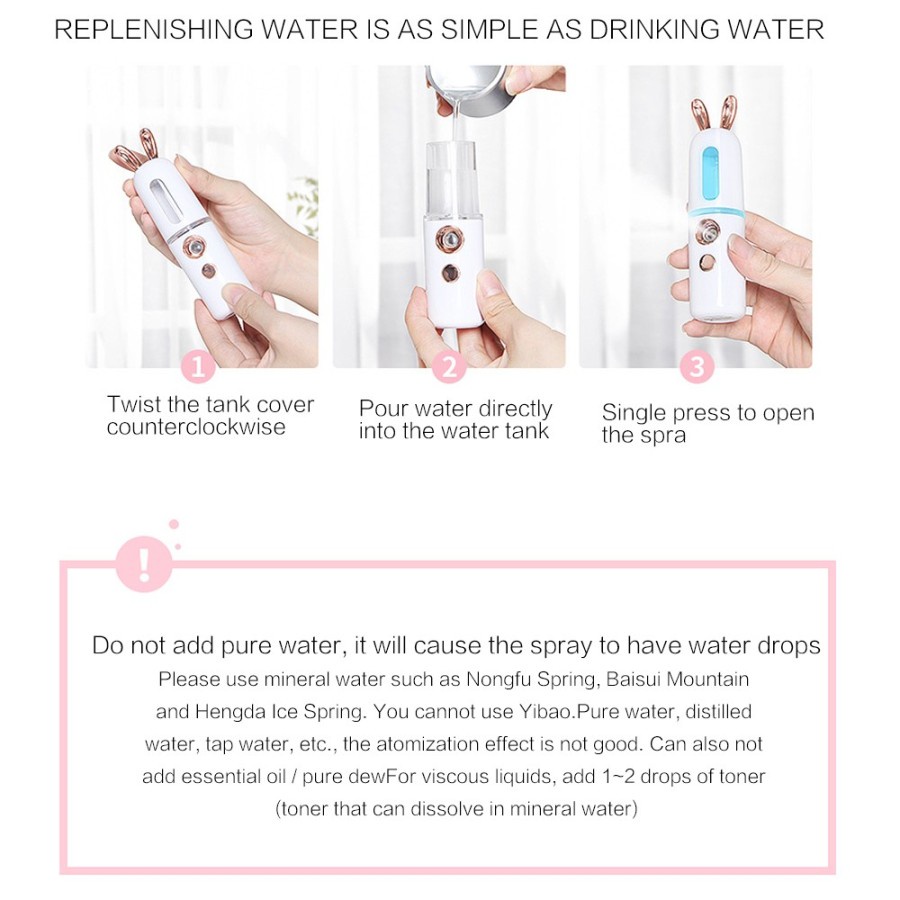 Steamer Muka Portable Mini Nano Spray Machine Beauty Skin