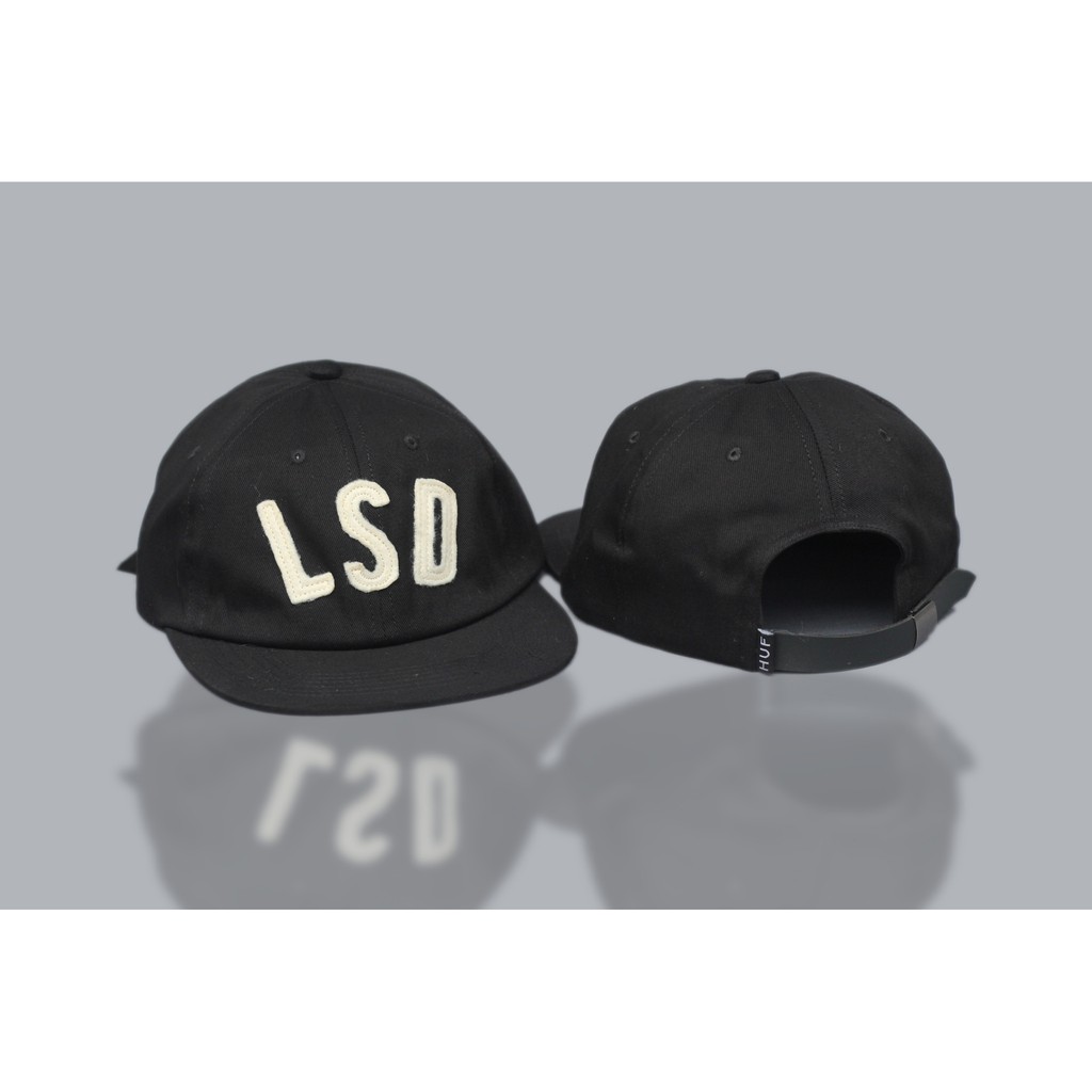 Topi Pria 6 Panel HUF LSD Strapback Cap
