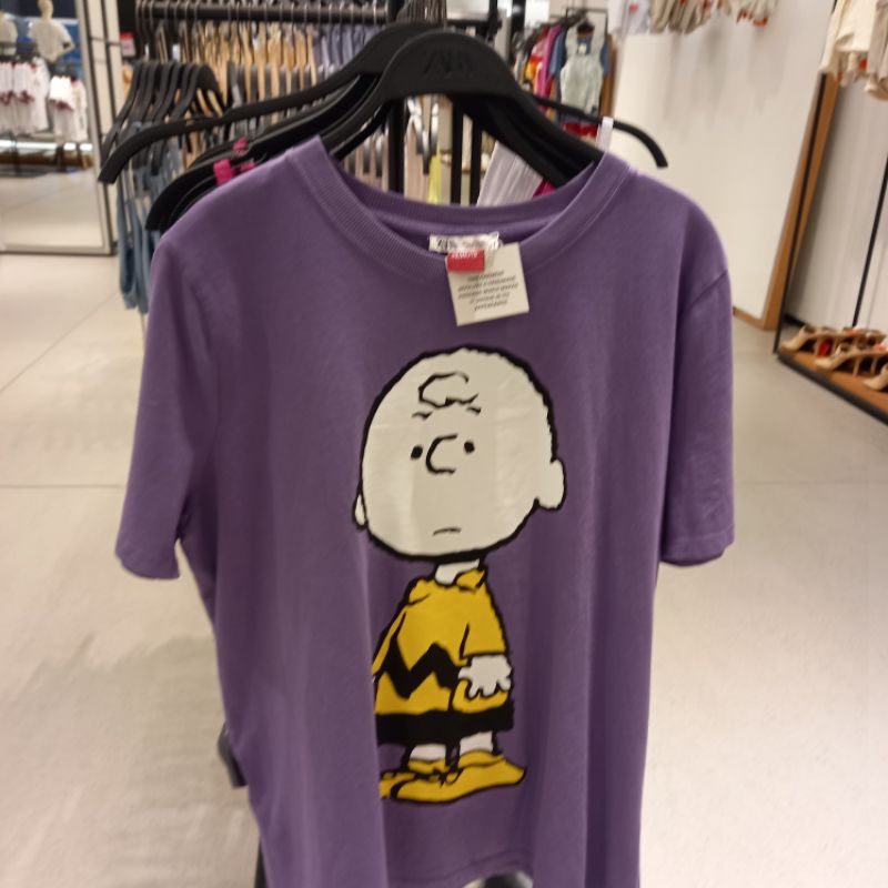 ZARA ORIGINAL ASLI BARU KAOS Snoopy Betty Boop Mickey Donald LENGAN Pendek GARANSI TERMURAH Katun