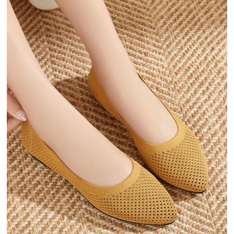 [NEW] KANOSUE FLYKNIT FLAT SHOES ANTI SLIP KS2085 IQ #Realstock