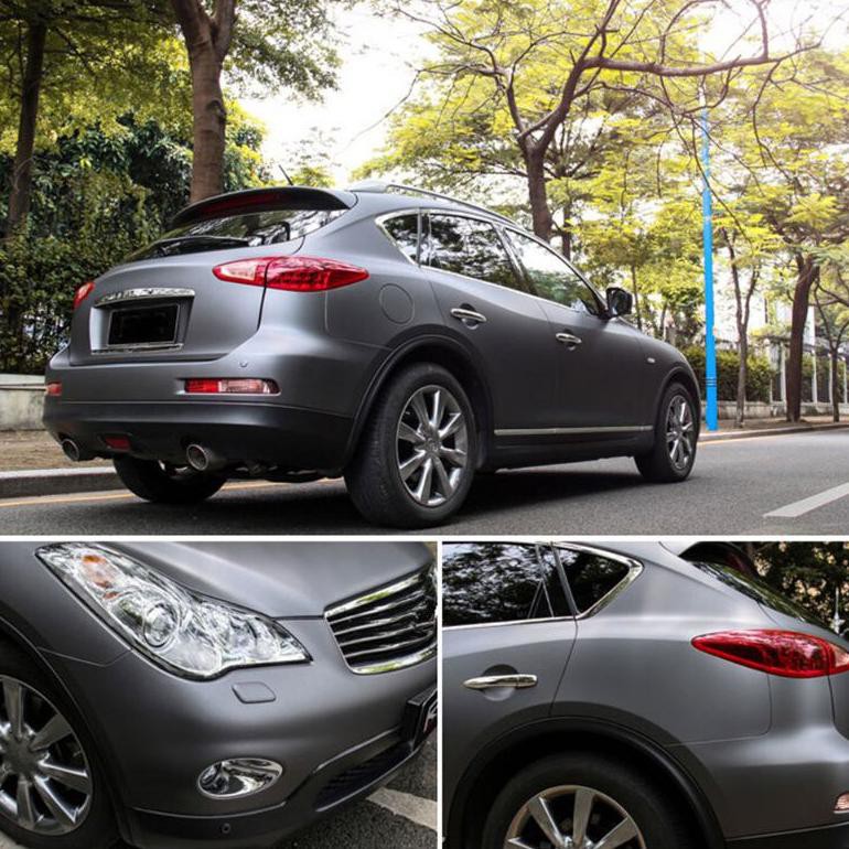 

[KODE BARANG 670] Stiker satin metalic matt chrome wrapping L-152Cm