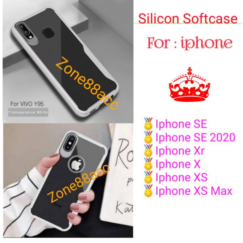 Case Iphone SE 2020 X Xr XS Max XsMax Silicon Softcase Silikon Casing Cover Softshell Focus