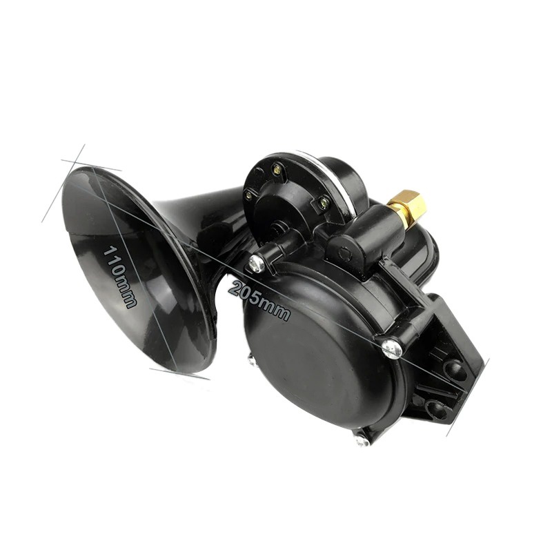 OTOHEROES Klakson Keong Trompet Mobil Truk Loud Air Horn 135dB - DL35 - Black - 7RRSARBK