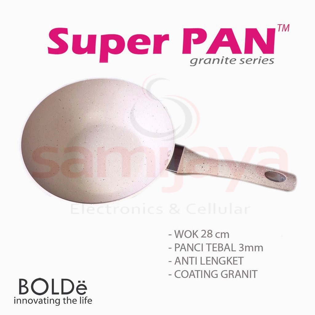 BOLDE WOK PAN 28 CM BEIGE NON GARANSI