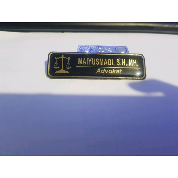

name tag peradi nama dada umum