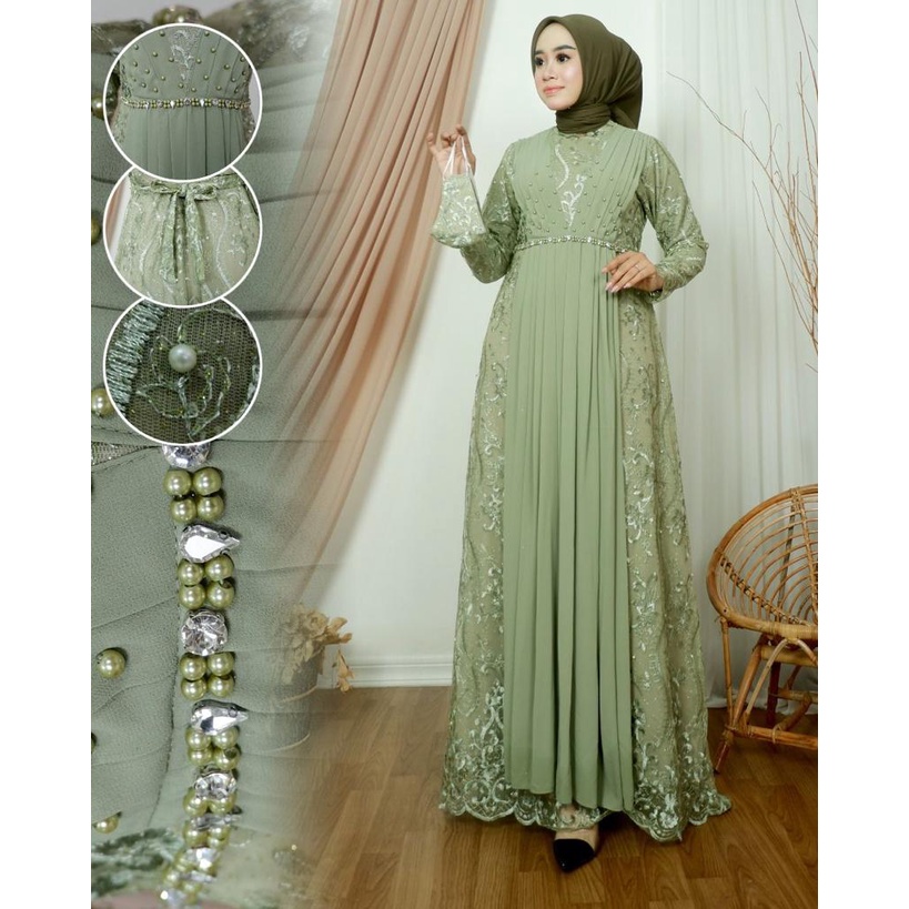 Gamis Verlita 9 / Outfit Gamis Pesta / Kebaya Modern