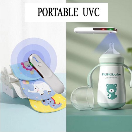 Portable LED UVC Lampu UV pocket USB sterilizer disinfektan ANTI VIRUS