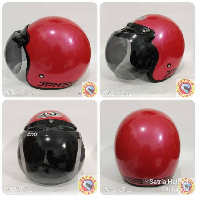 Helm Bogo Retro JPN original Pink Glossy | JPN Bogo Original Full Cat