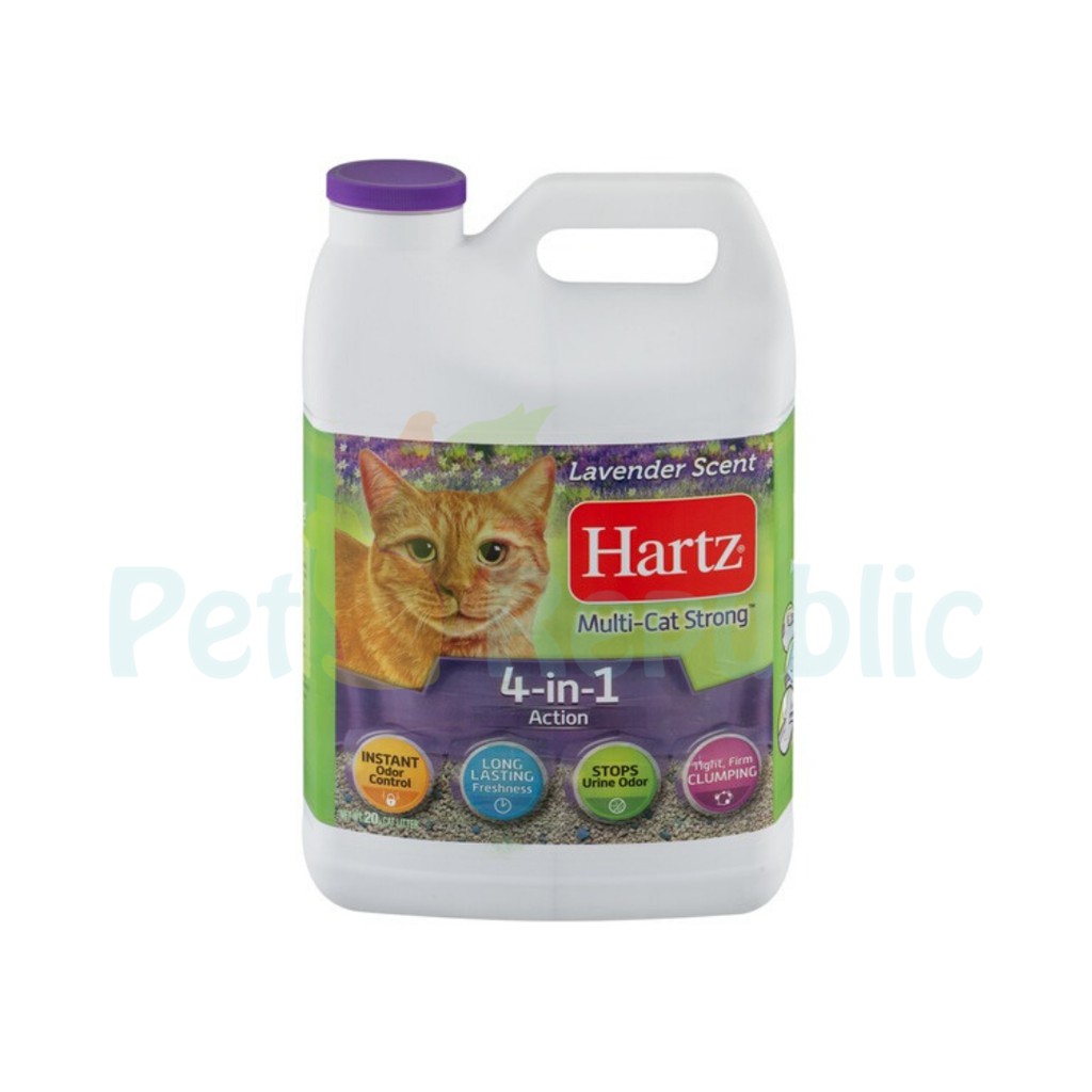 

HARTZ 4 in 1 Pasir Kucing Premium strong cat litter 20lbs