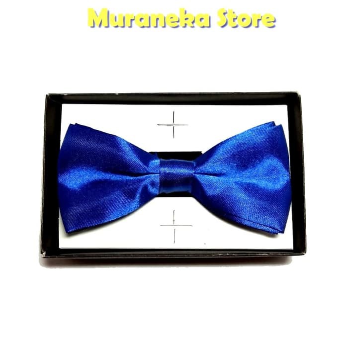 Dasi ANAK Kupu Kupu Bowtie Polos BIRU Pita WEDDING Kupu2 Pesta BLUE Bridesmaid Balita Anak2 TK Imut