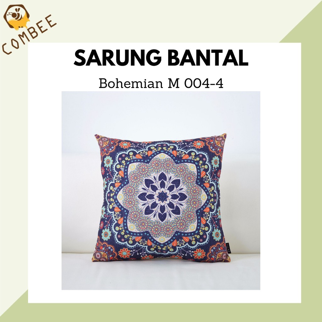 Pillow Case / Sarung Bantal / Sarung Tutup Bantal Sofa Kain Cotton Linen Bohemian M004