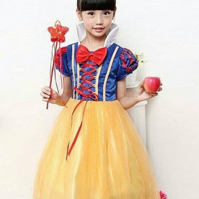 Dress baju costume kostum gaun princess  snow white ok  good quality