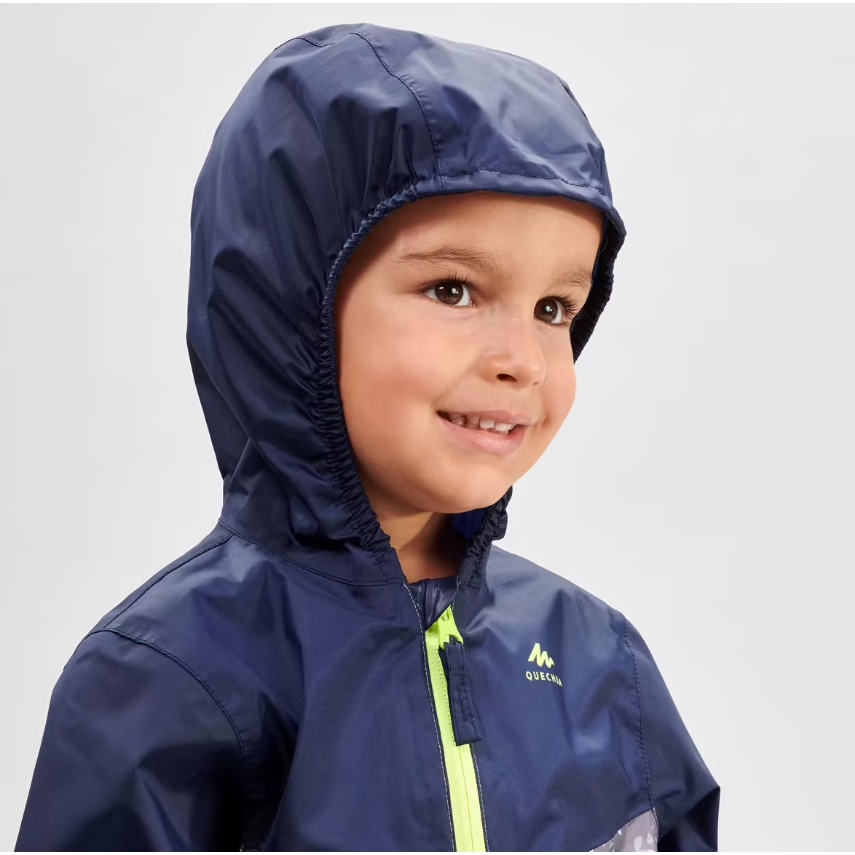 QUECHUA MH150 Jaket Hujan Anak Laki-Laki Rain Jacket Hiking