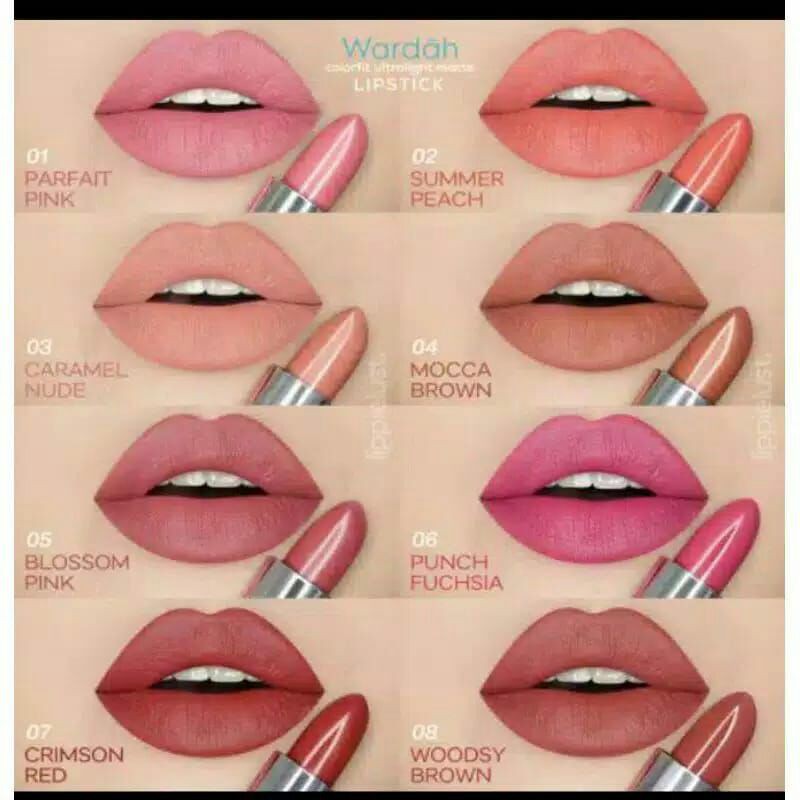 Wardah Colorfit Ultralight Matte Lipstick No. 01 -  08