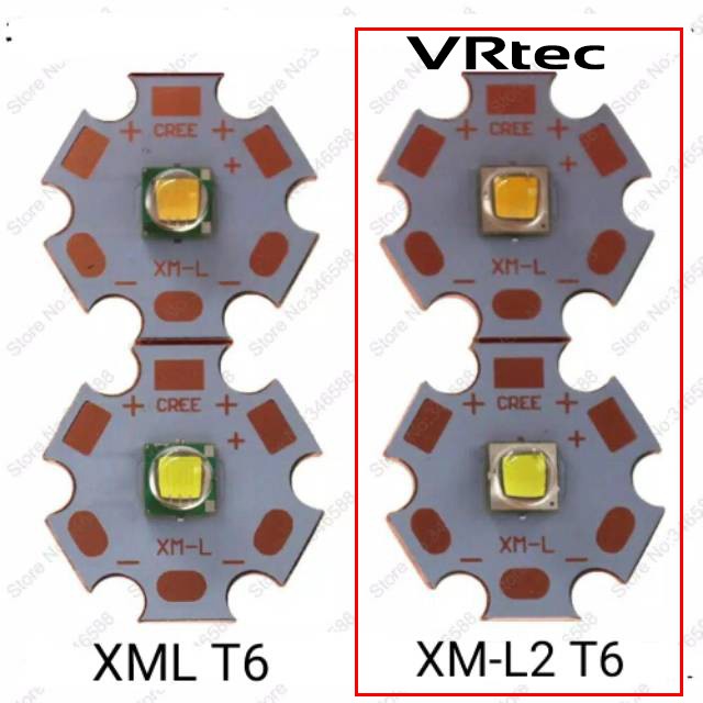 Paket Senter LED Tactical CREE XM-L2 8000 E17 Lumens VRtec Baterai Charger