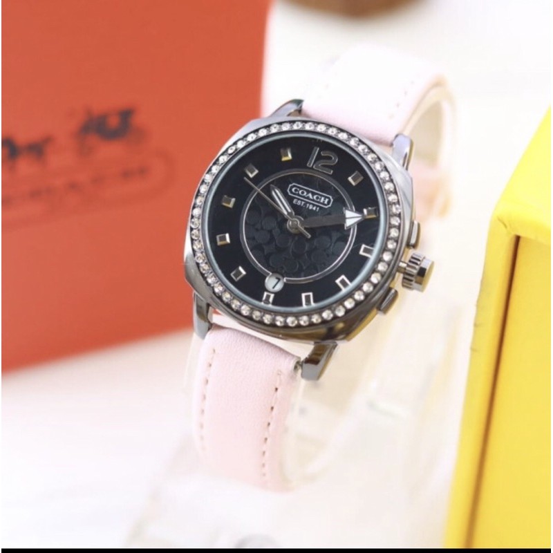 Jam tangan Coach Tanggal Kulit Wanita