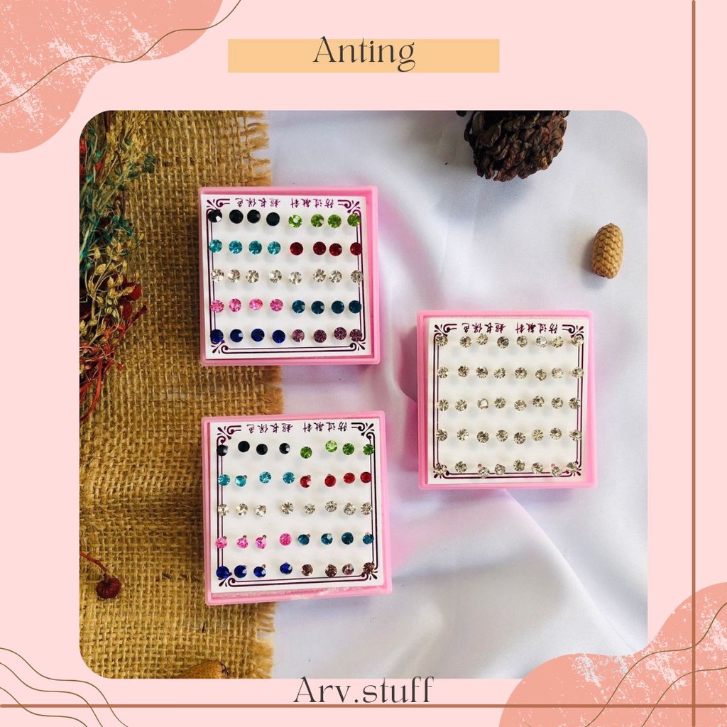 ANTING KEKINIAN BERBAGAI VARIAN JENIS/ Earing lucu, aksesoris mini size, pilihan random, harga super duper murah