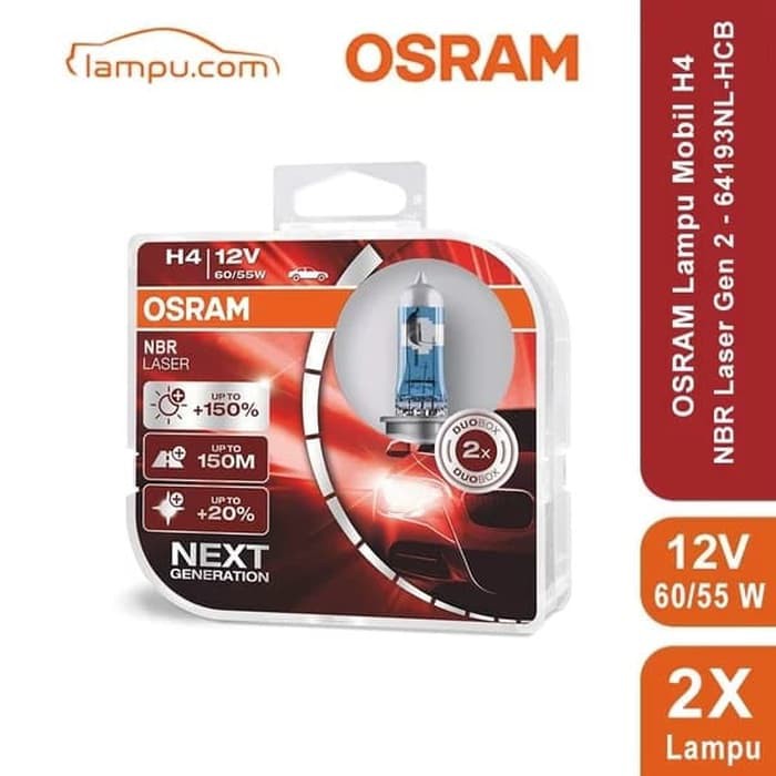 osram H4 NBR Night breaker Laser 6055watt original