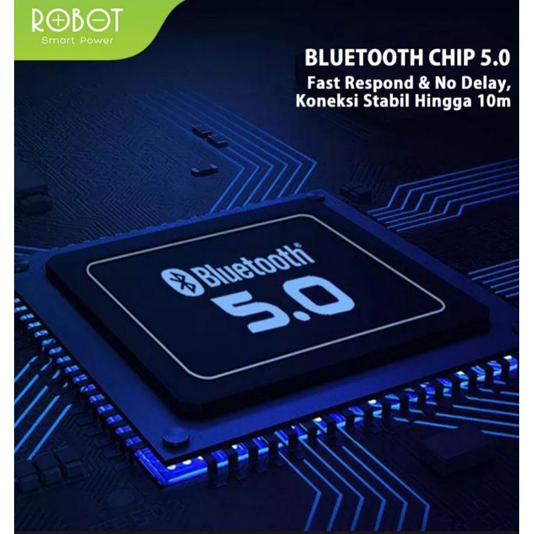 SPEAKER BLUETOOTH 5.0 TWS MODE MICRO SD / FLASHDISK ROBOT RB220 GARANSI 1 TAHUN