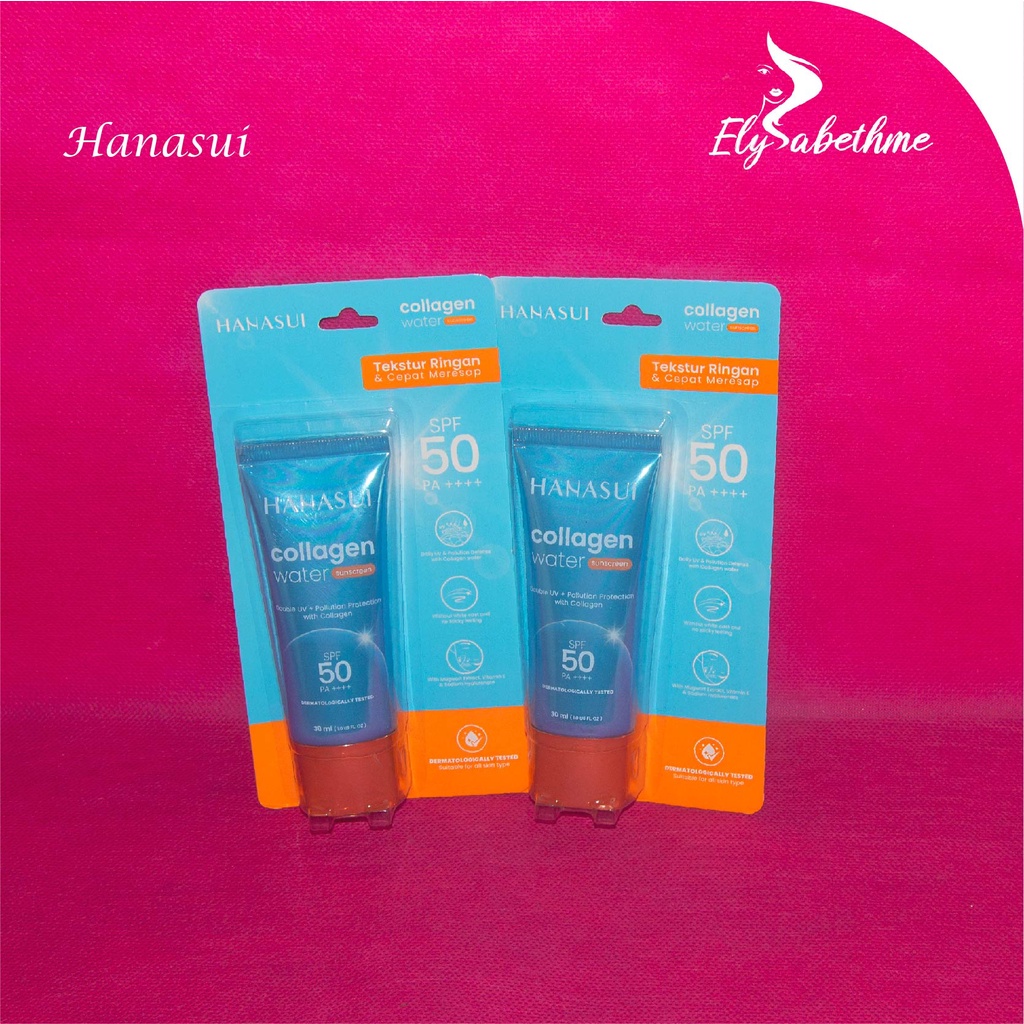 ✿ELYSABETHME✿ Hanasui Sunscreen sunblock gel anti matahari spf50 tekstur watery